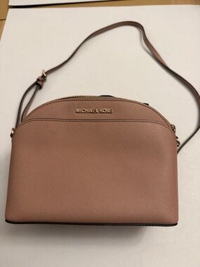 Michael Kors Dusty Rose Saffiano Dome Crossbody